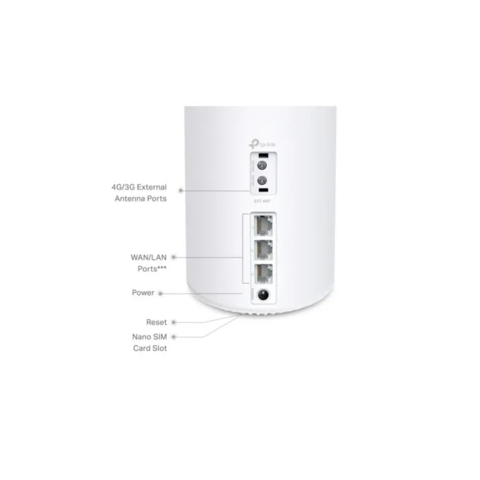 TP-Link Deco X50-4G - Mesh Wi-Fi 6 Router, 4G LTE, White, Quad-core 1.7 GHz, Dual-band 2.4/5 GHz — image 2
