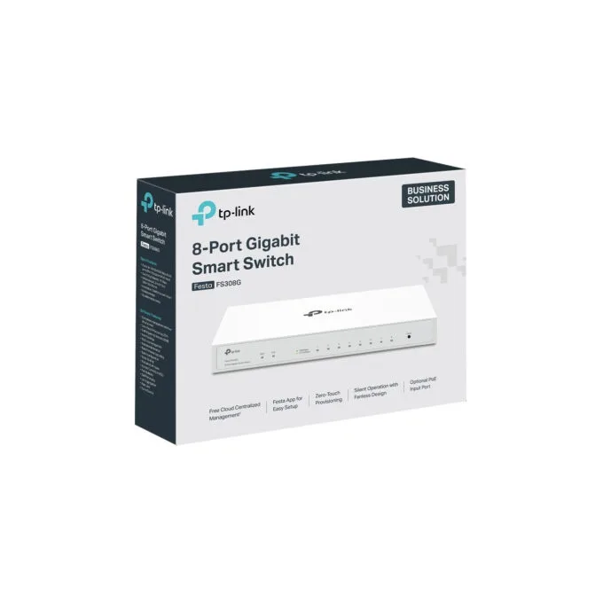 TP-Link Festa FS308G - 8-Port Gigabit L2 Managed Switch, PoE, White — image 6
