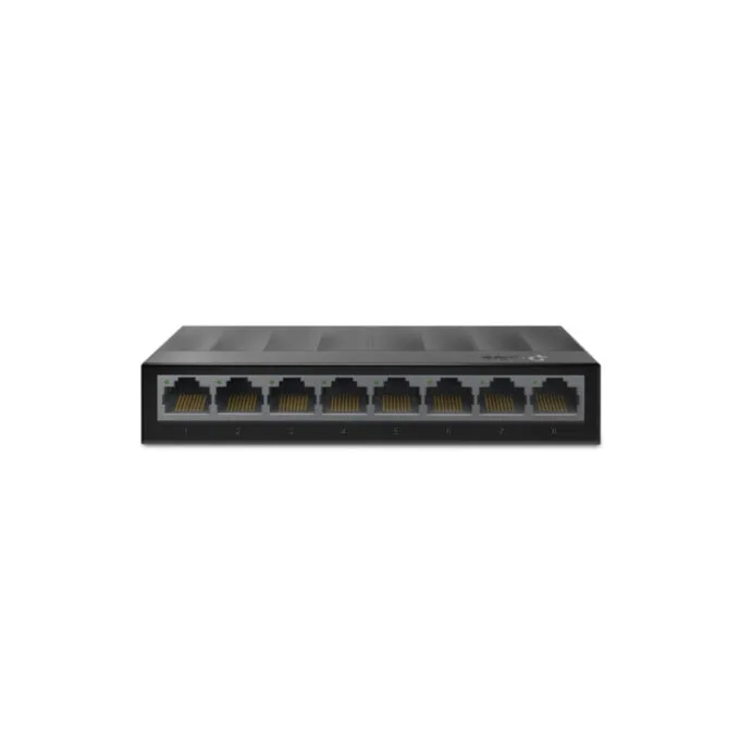TP-Link LiteWave LS1008G - 8-Port Gigabit Unmanaged Switch, Black, Wall-Mountable, 16 Gbit/s — image 1