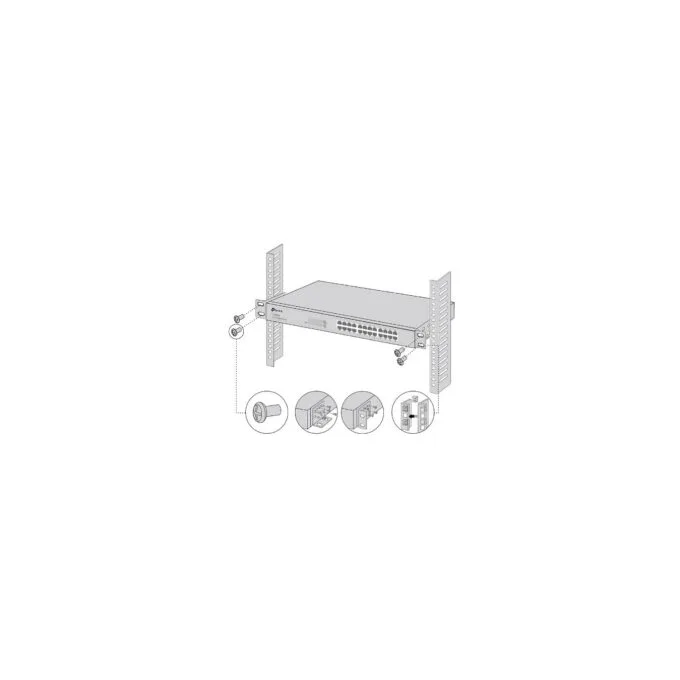 TP-Link Omada 19-inch Rack-Mount Bracket Kit - Metal, Black — image 3