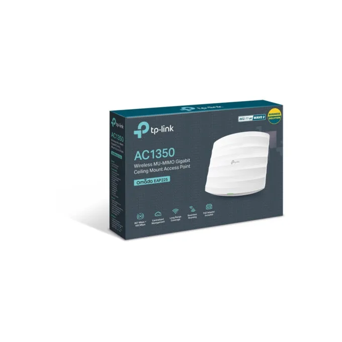 TP-Link Omada EAP225 - AC1350 Dual-Band Wi-Fi 5 Access Point - White, PoE — image 5