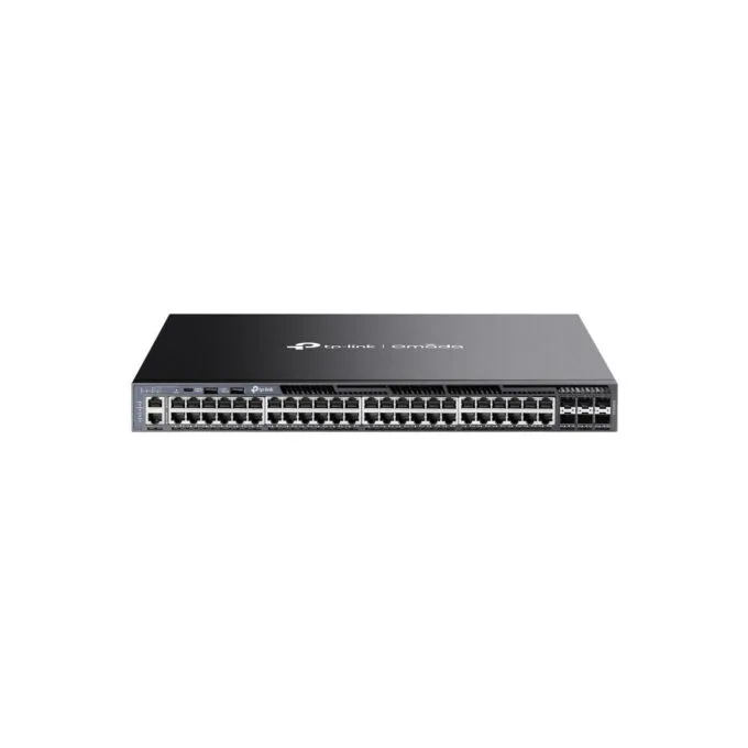 TP-Link Omada Switch 48x GE SG6654X Layer 3 - SG6654X - Black, 1U Rackmount, 48x Gigabit RJ-45, 6x SFP+ — image 1