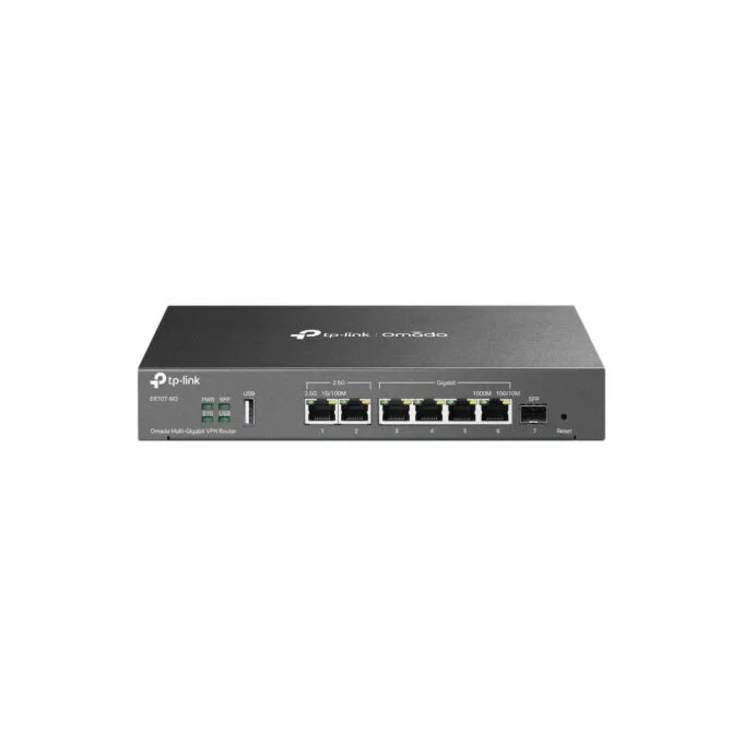 TP-Link Omada WL-Router ER707-M2 - ER707-M2 - Black, 2.5G WAN/LAN, 6x RJ-45 LAN, USB 2.0, SFP, Wall-mountable — image 1