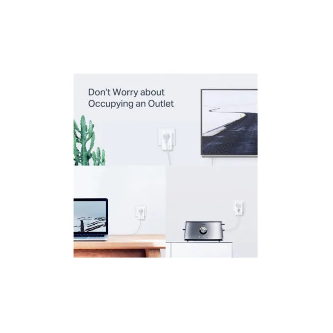 TP-Link Powerline Adapter Kit - TL-PA7027P KIT - AV1000 HomePlug AV2, 2x Gigabit Ports, Passthrough Socket — image 6