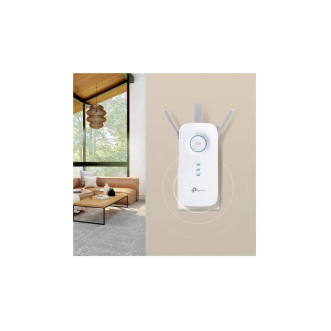 TP-Link RE550 Wi-Fi Range Extender - AC1900 Dual-Band (2.4/5 GHz) - OneMesh Compatible — image 2