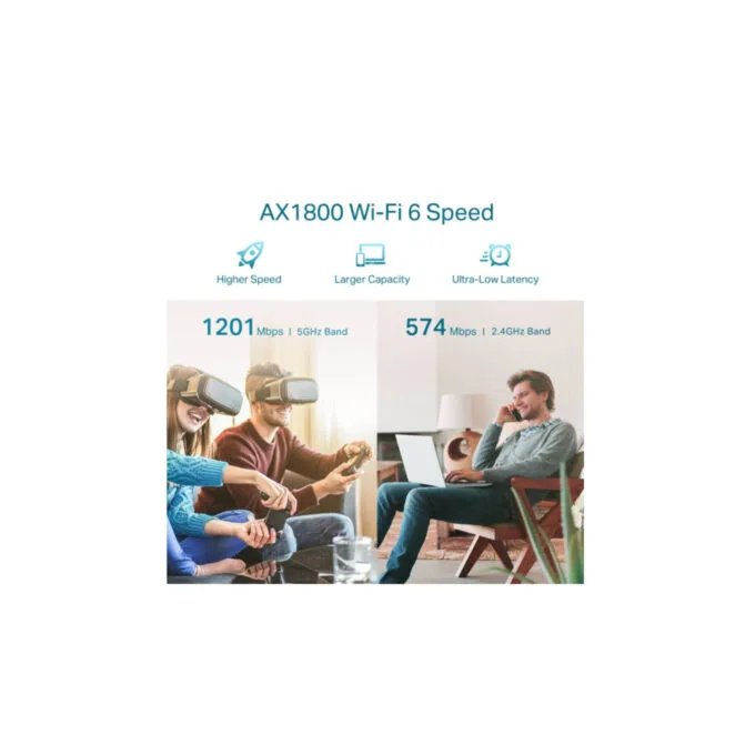 TP-Link RE605X - AX1800 Wi-Fi 6 Range Extender - Dual-Band, OneMesh, 1× Gigabit Ethernet — image 6