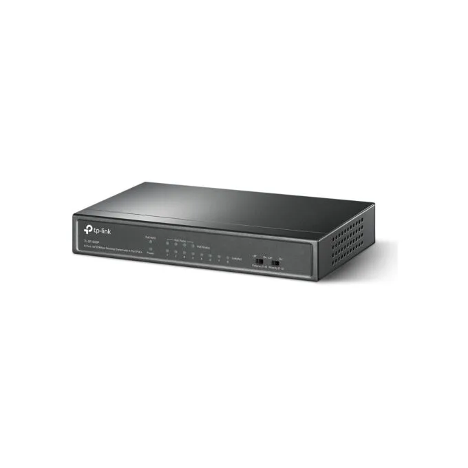 TP-Link SF1008P - 8-Port 10/100Mbps PoE Desktop Switch, 8 PoE+ Ports (57W), Black Metal — image 2