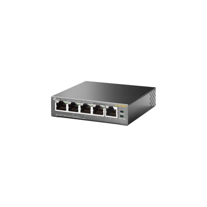 TP-Link SG1005P 5-Port Gigabit PoE Switch - SG1005P - Black, Metal enclosure, 4 PoE ports, Unmanaged — image 3