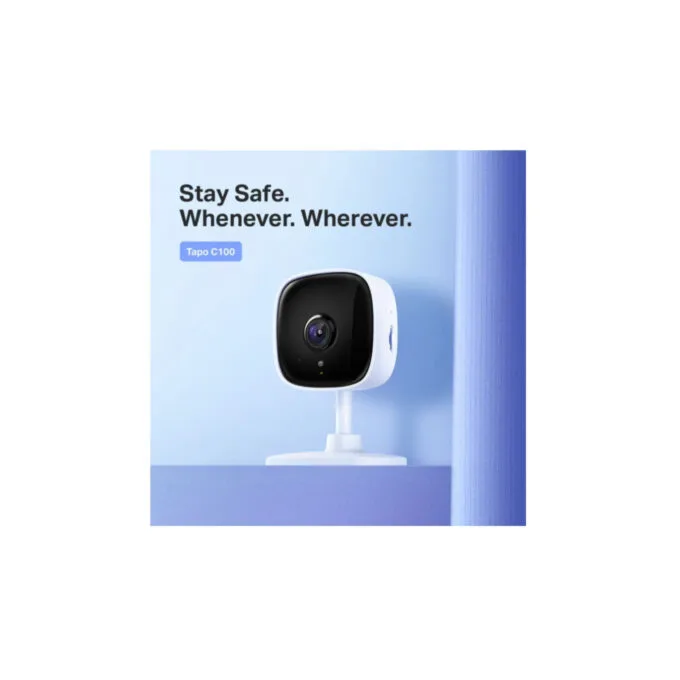 TP-Link Tapo C100 - 1080p Indoor Wi-Fi Camera - White, Night Vision, 2‑Way Audio, microSD — image 3