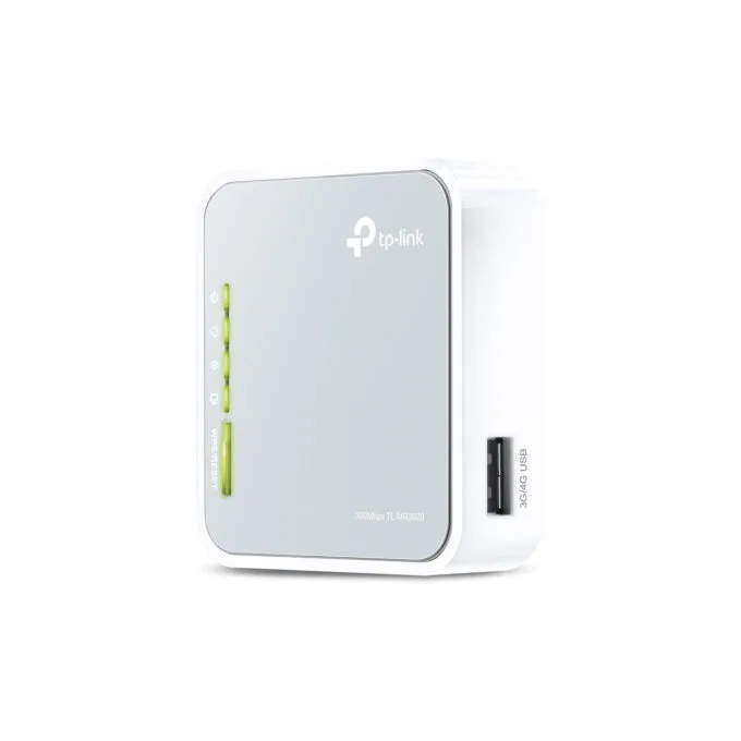 TP-Link TL-MR3020 - 3G Portable Router - 2.4 GHz Wi-Fi, 150 Mbps, USB-powered, Silver/White — image 1