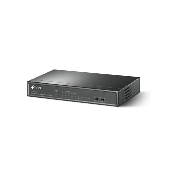 TP-Link TL-SF1008LP - 8-Port 10/100 Unmanaged Switch, 4x PoE+ (41W), Black, Fanless — image 2