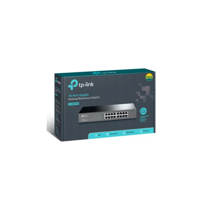 TP-Link TL-SG1016D - 16-Port Gigabit Unmanaged Switch - 10/100/1000 Mbps, Desktop, Energy-Efficient — image 4