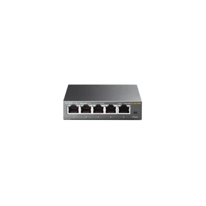 TP-Link TL-SG105E - 5-Port Gigabit Easy Smart Switch (Black) - Managed L2, Web-Based Management — image 1