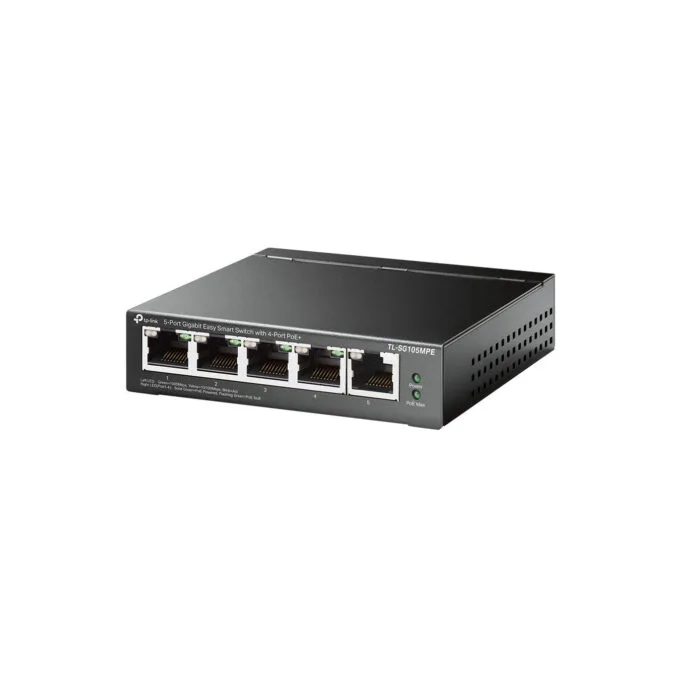 TP-Link TL-SG105MPE - 5-Port Gigabit Easy Smart Switch, 4x PoE+ (120W) - Black — image 1