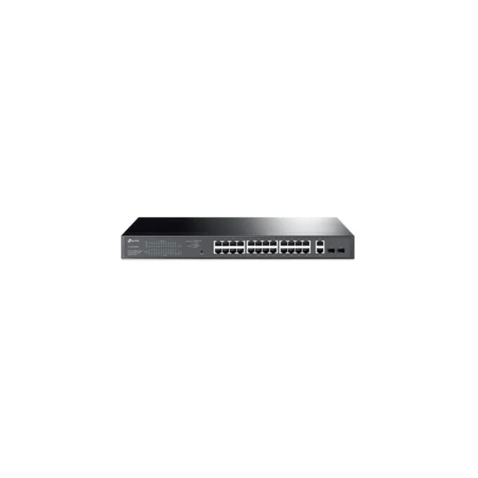TP-Link TL-SG1428PE - 26-Port Gigabit Managed L2 Switch, 24-Port PoE+ (250W), 2 SFP, 1U Rackmount, Black — image 1