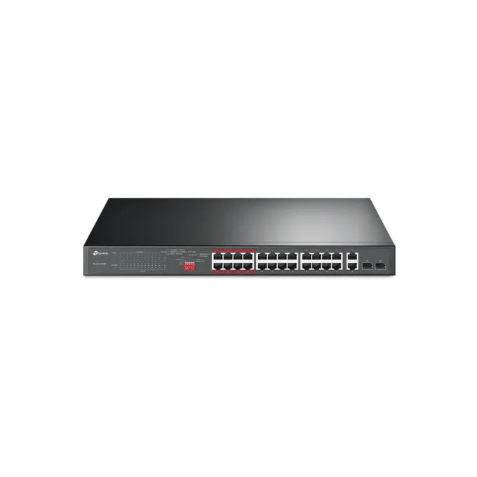TP-Link TL-SL1226P - 26-Port Gigabit PoE Unmanaged Switch, 1U Rackmount, Grey — image 1