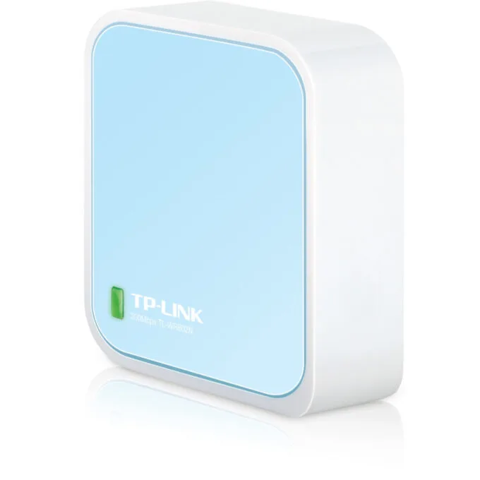 TP-Link TL-WR802N Portable Mini Travel Router - 300 Mbps, Single-band 2.4 GHz, White — image 1