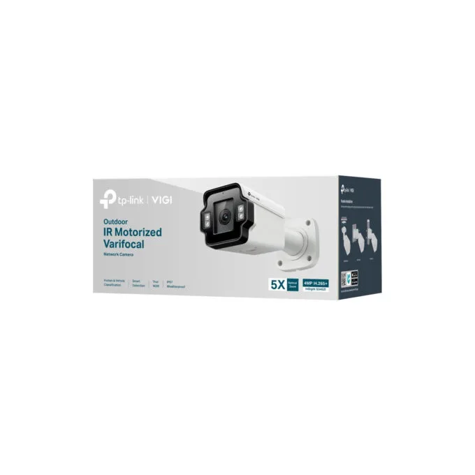 TP-Link VIGI InSight S345ZI - 4MP Full-Color Outdoor Bullet Camera - White, Wired — image 4
