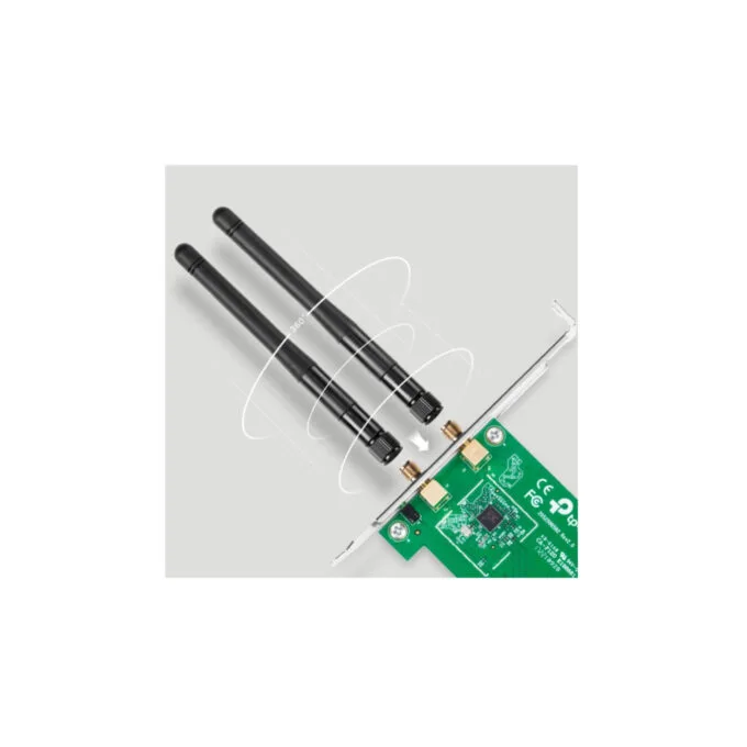 TP-Link Wireless PCI-E Adapter - TL-WN881ND - 300Mbps 2.4GHz, External RP-SMA Antenna, Green — image 4