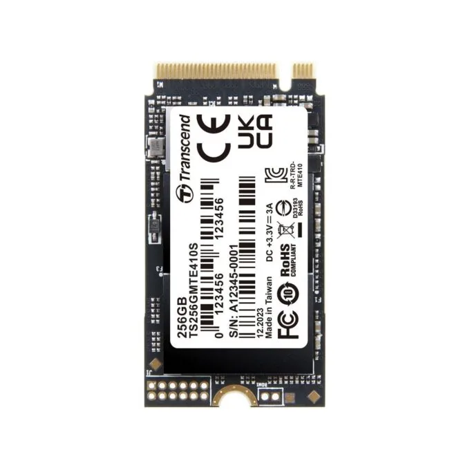 Transcend 256GB M.2 2242 NVMe PCIe Gen4x4 SSD - 3D TLC DRAM-less — image 1