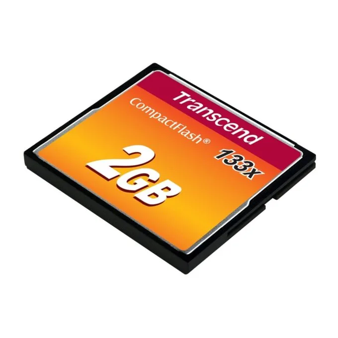 Transcend CompactFlash Card - 133x - Black, 2GB, 50 MB/s read, 20 MB/s write — image 3