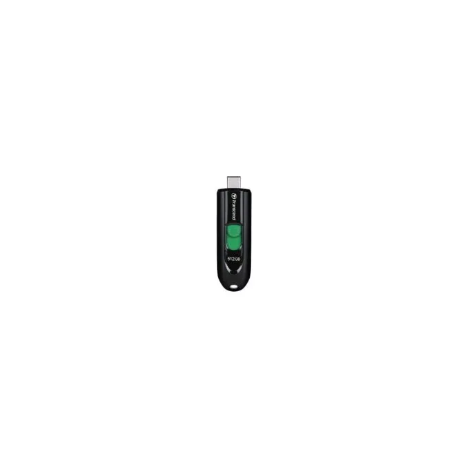 Transcend JetFlash 790C USB 3.2 Gen1 Flash Drive - 790C - 512GB, USB-C, Black/Green — image 1