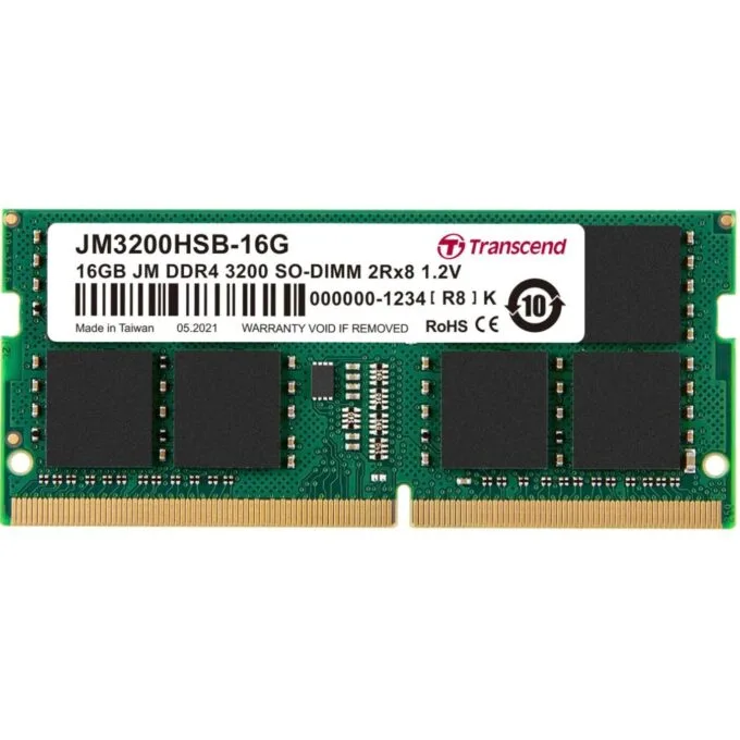 Transcend JetRam - JM3200HSB-16G - DDR4 16GB 3200MHz CL22 260-pin SO-DIMM — image 1