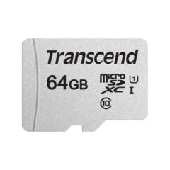 Transcend microSD Card 64GB SDXC USD300S - USD300S - microSD, 64GB