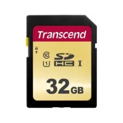 Transcend SD Card 32GB SDHC - SDC500S - SD, 32GB, 60 MB/s