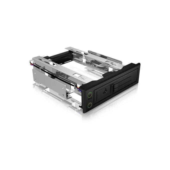Trayless HDD enclosure for 1xSATA SAS 3.5' to 1xSATA Host – EasySwap – IB-166SSK-B – Black — image 1