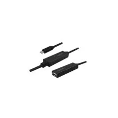 UA0325 15m USB2.0 REPEATER CABLE ACTIVE USB TYPE-C TO USB TYPE-A M F LOGILINK