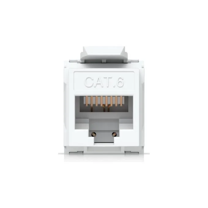 Ubiquiti Cat6 Keystone Jack - UACC-Keystone-Jack-C6 - Flat White RJ-45 to LSA Female, 12-pack — image 3