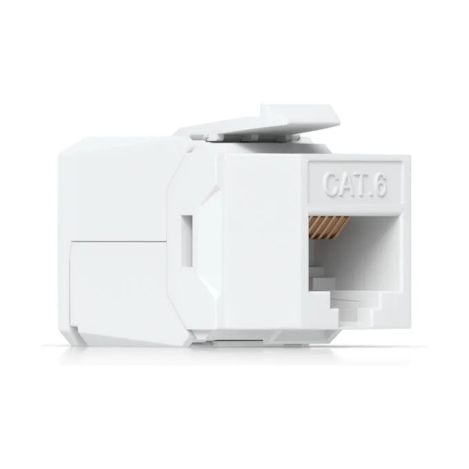 Ubiquiti Cat6 Keystone Jack - UACC-Keystone-Jack-C6 - Flat White RJ-45 to LSA Female, 12-pack — image 4