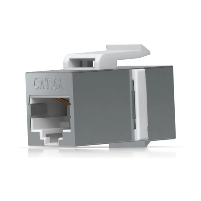 Ubiquiti Cat6A Keystone Coupler - UACC-Keystone-Coupler-C6A - Flat, Stainless steel, RJ-45 to RJ-45, Female-Female, Cat6a — image 3