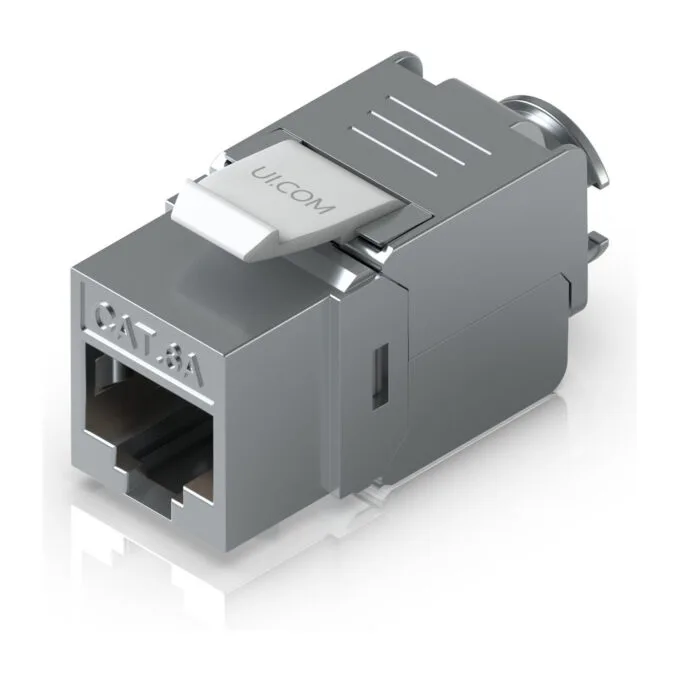 Ubiquiti Cat6A Keystone Jack - UACC-Keystone-Jack-C6A - Metallic Shielded RJ45, Cat6A, 12-pack — image 1