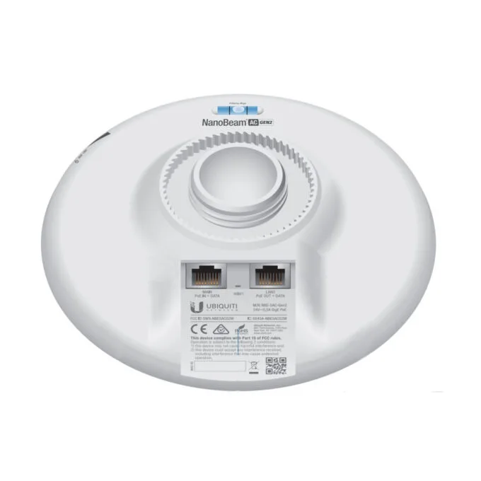 Ubiquiti NanoBeam 5AC Gen2 - 5 GHz Bridge - White, 128MB RAM, 720MHz MIPS — image 6