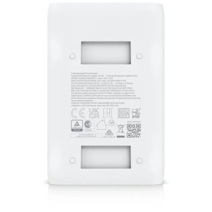 Ubiquiti PoE+ Adapter Injector - UACC-POE+-2.5G - White, 2.5GbE, 48V, 30W — image 7