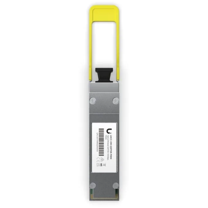 Ubiquiti QSFP28 Module 100G PSM4 - UACC-OM-QSFP28-PSM4 - QSFP28, SMF, MPO-12, 2km, 1310nm, Grey/Yellow — image 2
