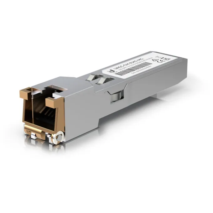 Ubiquiti UACC-CM-RJ45-MG - 10G SFP+ RJ45 Copper Transceiver, Copper/Stainless Steel, 10Gbps, 100m — image 1