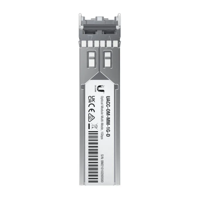 Ubiquiti UACC-OM-MM-1G-D-2 - SFP Multimode Transceiver 1.25Gbps LC Duplex 850nm 550m Stainless Steel — image 5