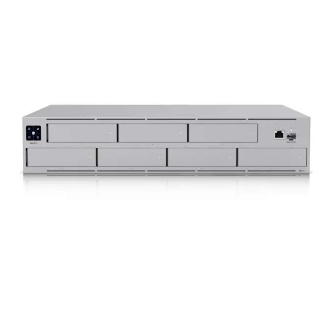 Ubiquiti UNAS‑Pro NAS 7‑Bay - Grey, 8GB RAM, ARM Cortex‑A57 1.7GHz, 1x GbE + 1x SFP+ (10Gb), 2U Rack — image 1