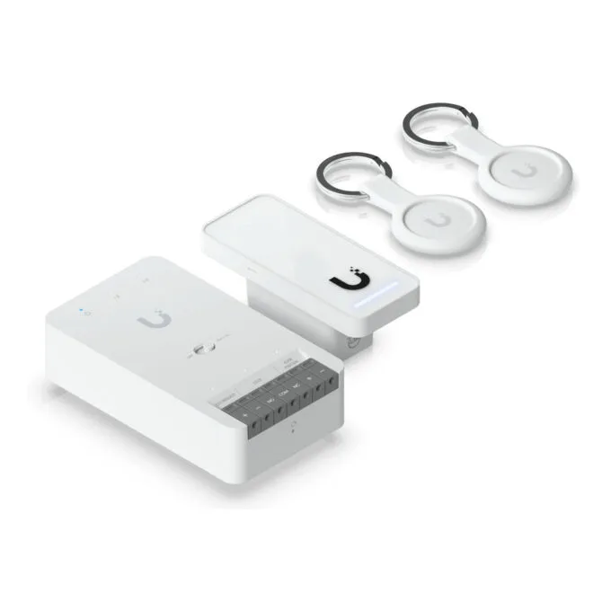Ubiquiti UniFi Access Starter Kit - UA-G3-SK - Grey/White, PoE hub & reader, Metal & PC housing — image 10