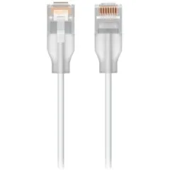 Ubiquiti UniFi Etherlighting Patch Cable - UACC-CABLE-PATCH-EL-8M-W - 8m Cat6, 2.5GbE, Translucent White
