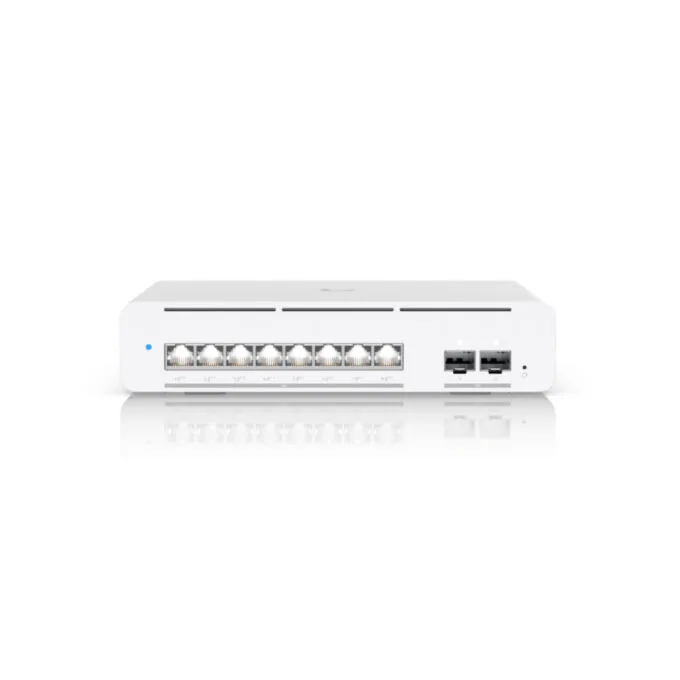 Ubiquiti UniFi Pro XG Switch - USW-PRO-XG-8-POE - 8x 10G RJ45 & 2x SFP+, PoE++ 155W, Managed L2/L3, Grey — image 2