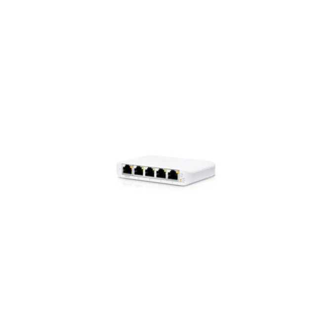 Ubiquiti UniFi Switch - USW-Flex-Mini - 5-Port Gigabit Managed, PoE/USB-C Powered, White — image 1