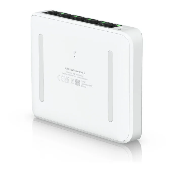 Ubiquiti UniFi USW-Flex-2.5G-5 - 5-Port Managed Multi-Gig 2.5G Switch, White, PoE, Desktop — image 4