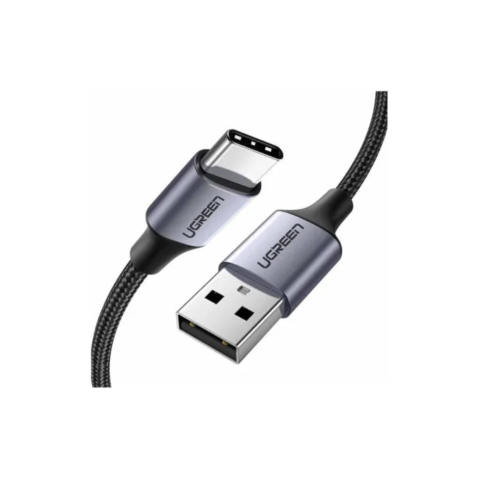 UGREEN 60126 USB-A to USB-C 3A 1m Black Charging Cable — image 1