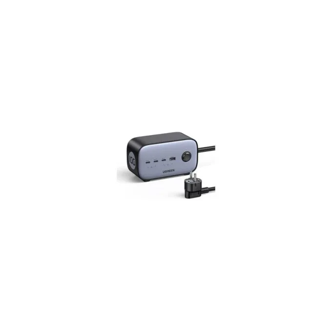 UGREEN DigiNest Cube Power Strip - 1 AC outlet, 4 USB ports, Type C plug, 1.8 m cable, Grey/Black — image 2