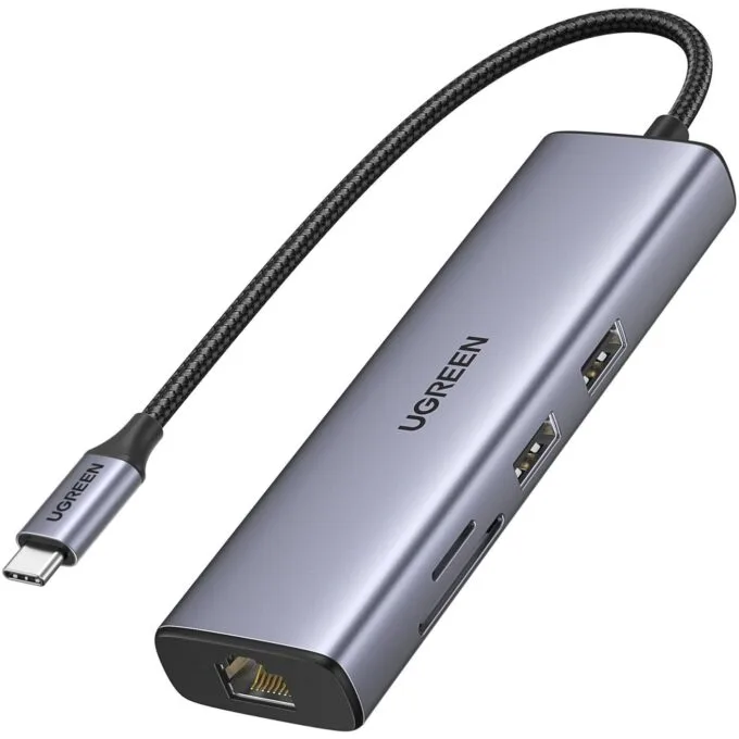 UGREEN USB-C Hub - 2x USB 3.0, HDMI, RJ45, SD & TF, PD Port — image 2