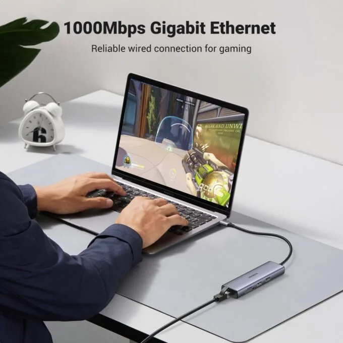 UGREEN USB-C Hub - 2x USB 3.0, HDMI, RJ45, SD & TF, PD Port — image 5
